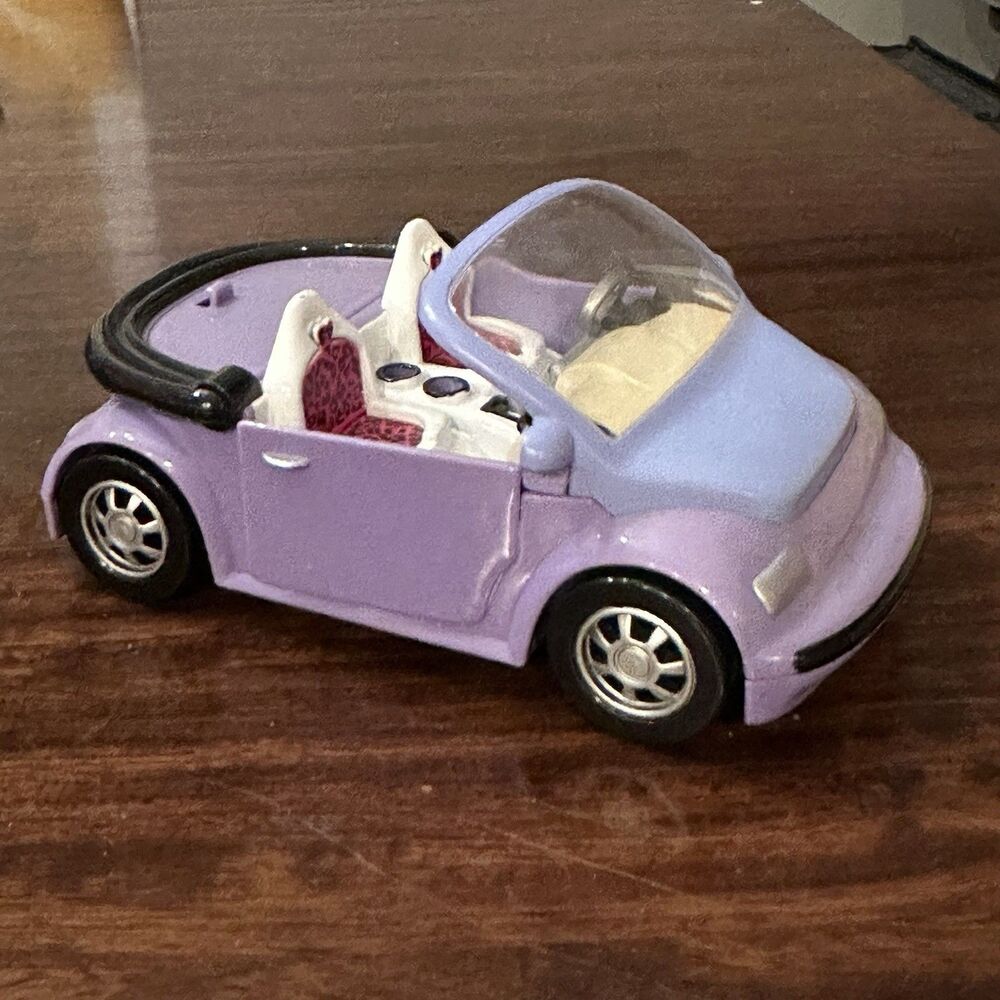 VTG Polly Pocket Car Volkswagen Convertible Purple 2000